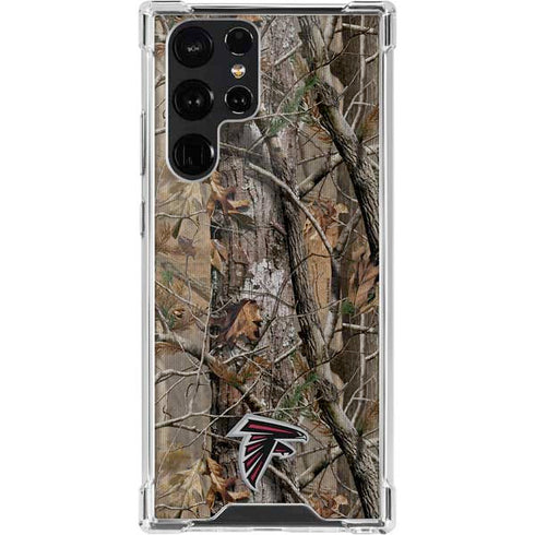 NFL Atlanta Falcons Realtree AP Camo Galaxy S22 Ultra Clear Case