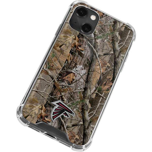 NFL Atlanta Falcons Realtree AP Camo iPhone 15 Plus Clear Case