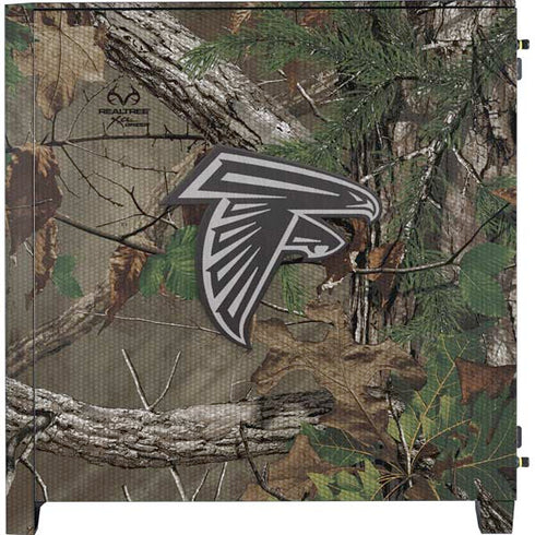 NFL Atlanta Falcons Realtree Xtra Green Camo Corsair 4000D Tempered Glass Mid-Tower ATX Case Skin