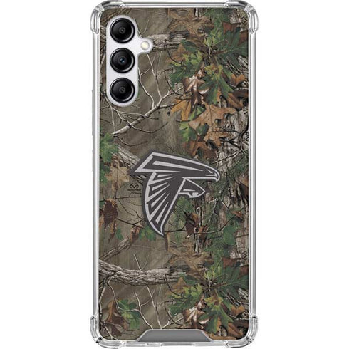 NFL Atlanta Falcons Realtree Xtra Green Camo Galaxy A14 5G Clear Case