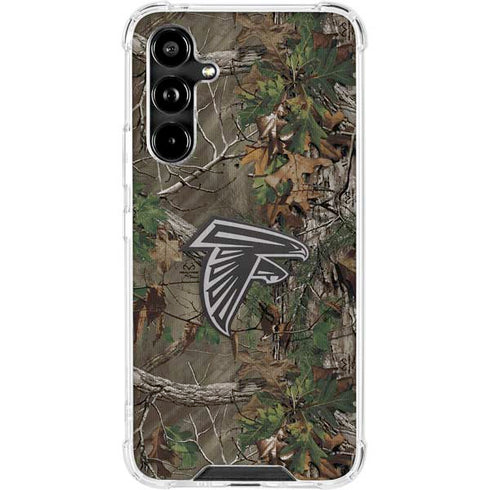 NFL Atlanta Falcons Realtree Xtra Green Camo Galaxy A54 5G Clear Case