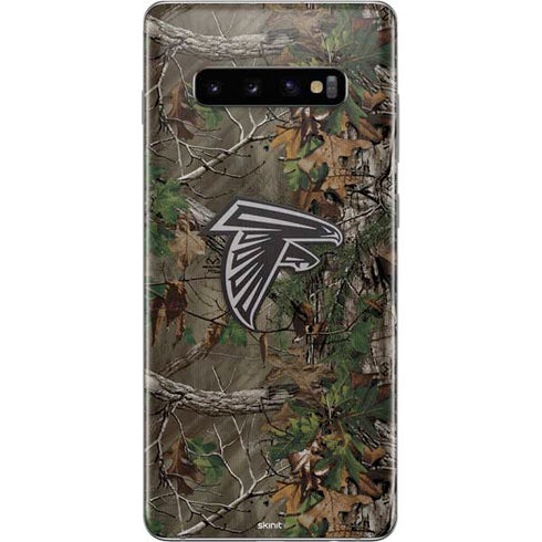 NFL Atlanta Falcons Realtree Xtra Green Camo Galaxy S10 Plus Skin