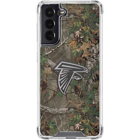 NFL Atlanta Falcons Realtree Xtra Green Camo Galaxy S22 Clear Case