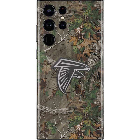 NFL Atlanta Falcons Realtree Xtra Green Camo Galaxy S22 Ultra Skin