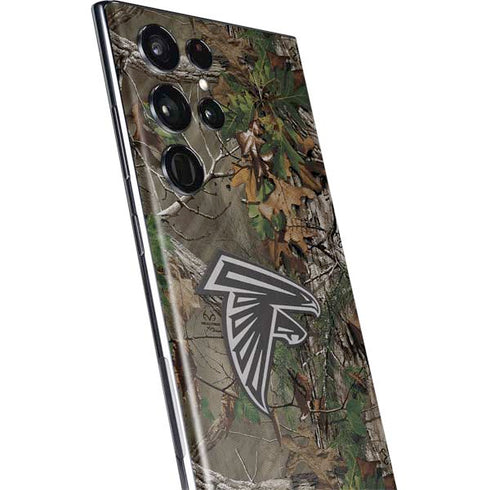 NFL Atlanta Falcons Realtree Xtra Green Camo Galaxy S22 Ultra Skin