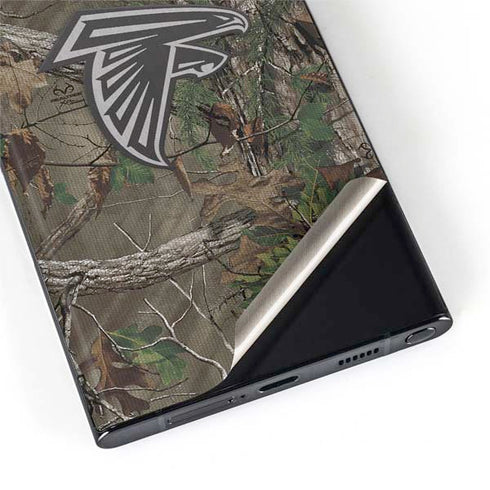 NFL Atlanta Falcons Realtree Xtra Green Camo Galaxy S22 Ultra Skin