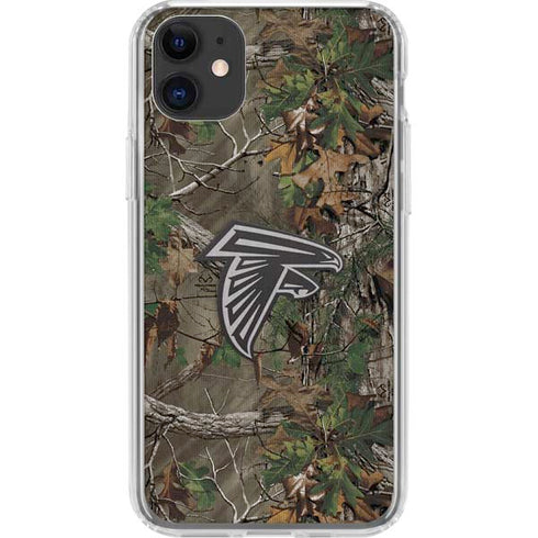 NFL Atlanta Falcons Realtree Xtra Green Camo iPhone 11 Clear Case