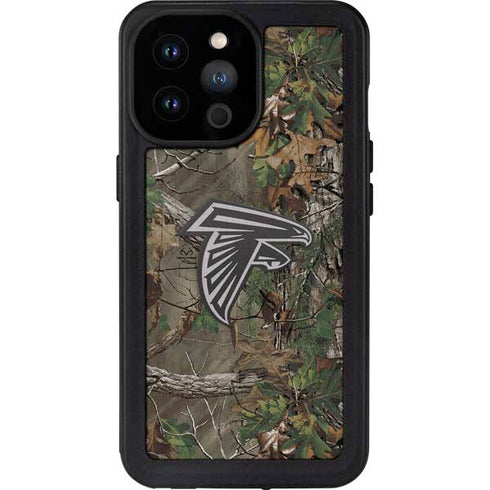 NFL Atlanta Falcons Realtree Xtra Green Camo iPhone 14 Pro Max Waterproof Case