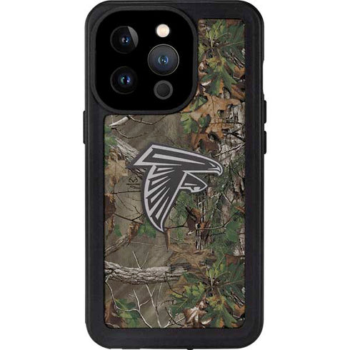 NFL Atlanta Falcons Realtree Xtra Green Camo iPhone 14 Pro Waterproof Case