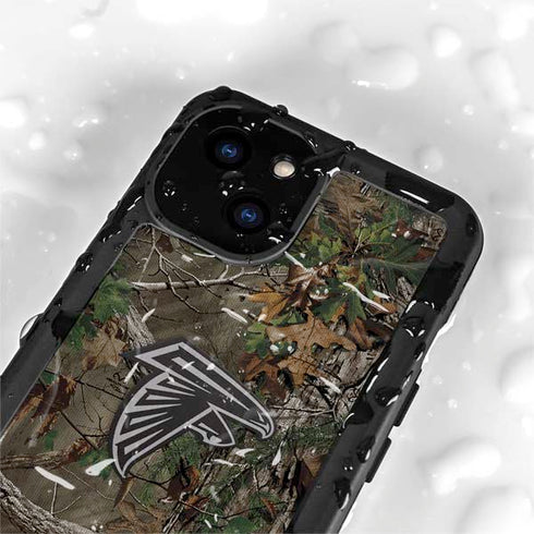 NFL Atlanta Falcons Realtree Xtra Green Camo iPhone 15 Waterproof Case