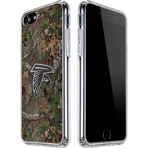NFL Atlanta Falcons Realtree Xtra Green Camo iPhone SE (2nd & 3rd Gen) Clear Case