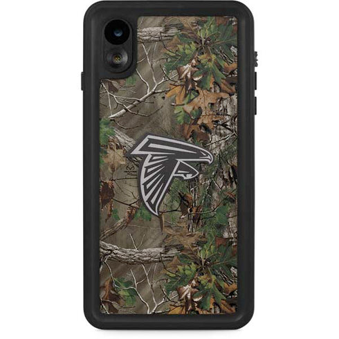 NFL Atlanta Falcons Realtree Xtra Green Camo iPhone XR Waterproof Case