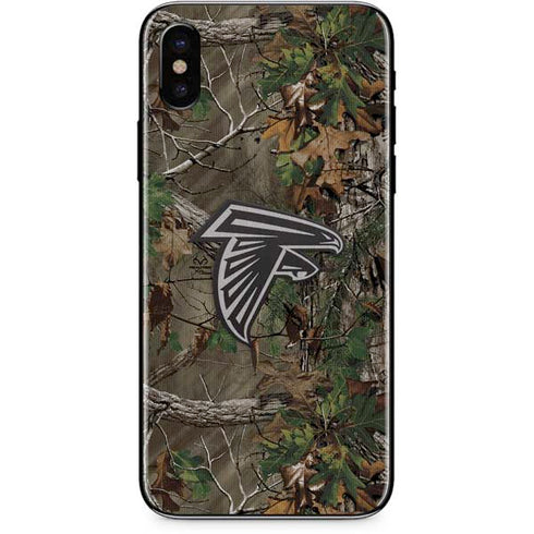NFL Atlanta Falcons Realtree Xtra Green Camo iPhone XS Skin