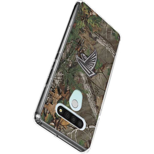 NFL Atlanta Falcons Realtree Xtra Green Camo LG Stylo 6 Clear Case