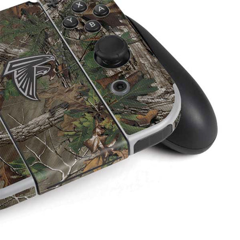 NFL Atlanta Falcons Realtree Xtra Green Camo Nintendo Switch OLED (2021) Skin