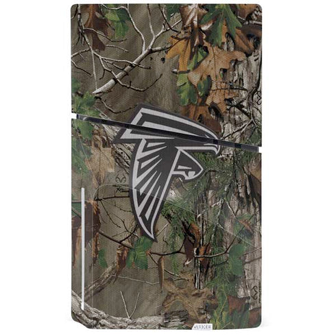 NFL Atlanta Falcons Realtree Xtra Green Camo PS5 Slim Disk Bundle Skin
