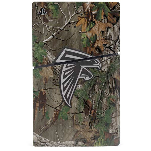 NFL Atlanta Falcons Realtree Xtra Green Camo PS5 Slim Digital Edition Bundle Skin