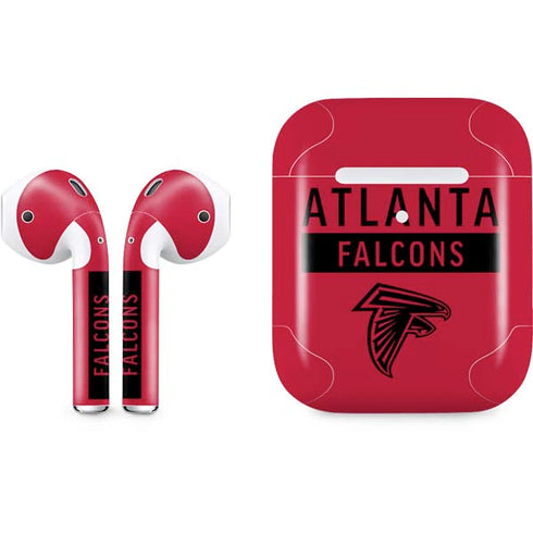 NFL Atlanta Falcons Red Performance Series Apple AirPods 2 Skin