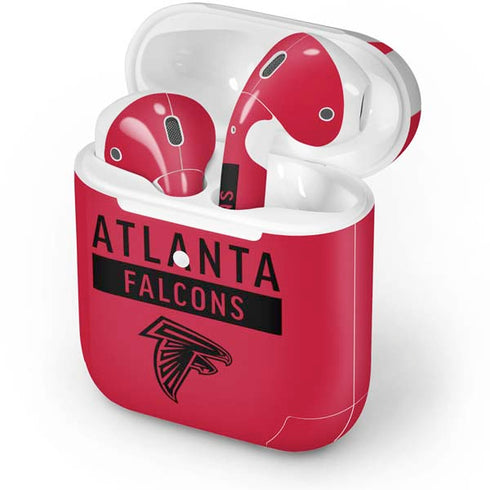 NFL Atlanta Falcons Red Performance Series Apple AirPods 2 Skin