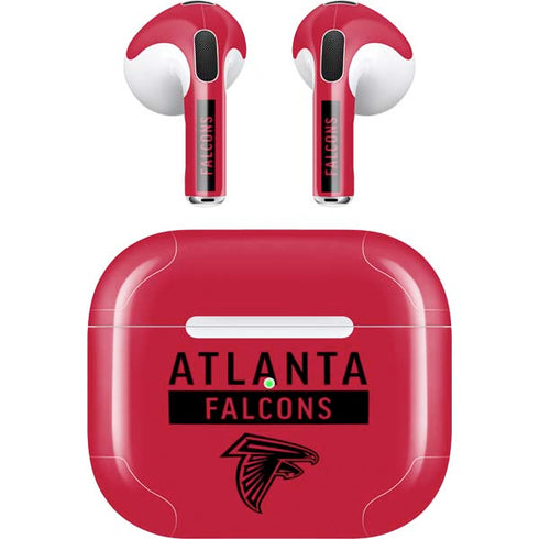 NFL Atlanta Falcons Red Performance Series Apple AirPods (3rd Gen 2021) Skin