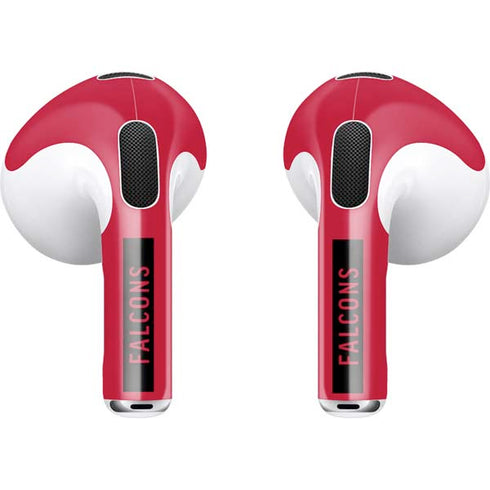NFL Atlanta Falcons Red Performance Series Apple AirPods (3rd Gen 2021) Skin