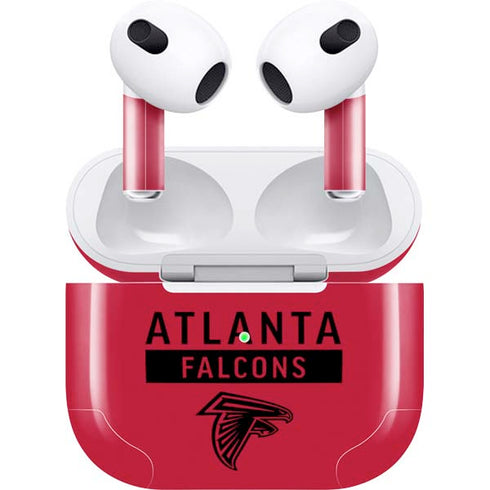 NFL Atlanta Falcons Red Performance Series Apple AirPods (3rd Gen 2021) Skin