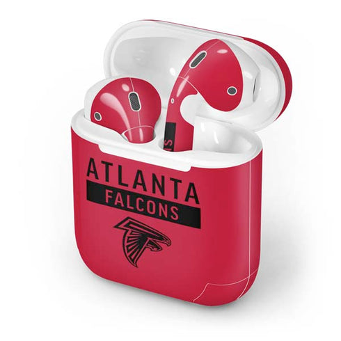 NFL Atlanta Falcons Red Performance Series Apple AirPods Skin