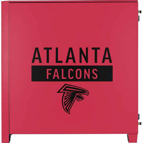 NFL Atlanta Falcons Red Performance Series Corsair 4000D Tempered Glass Mid-Tower ATX Case Skin