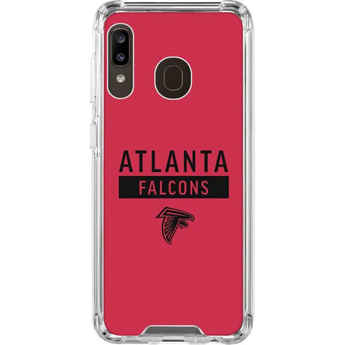 NFL Atlanta Falcons Red Performance Series Galaxy A30 Clear Case