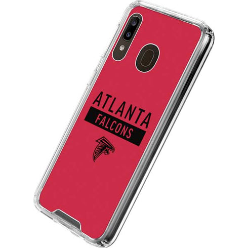 NFL Atlanta Falcons Red Performance Series Galaxy A30 Clear Case