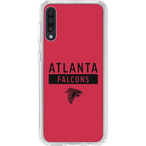 NFL Atlanta Falcons Red Performance Series Galaxy A50 Clear Case