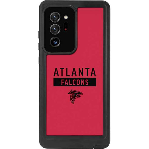 NFL Atlanta Falcons Red Performance Series Galaxy Note20 Ultra 5G Waterproof Case