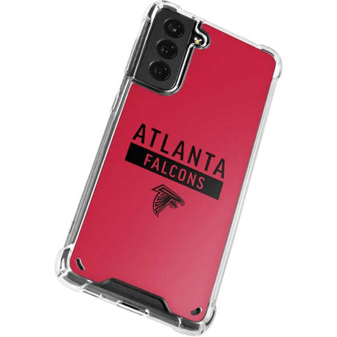 NFL Atlanta Falcons Red Performance Series Galaxy S21 5G Clear Case