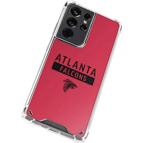 NFL Atlanta Falcons Red Performance Series Galaxy S21 Ultra 5G Clear Case
