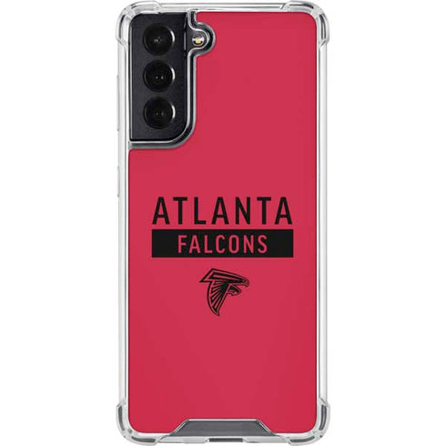 NFL Atlanta Falcons Red Performance Series Galaxy S22 Clear Case