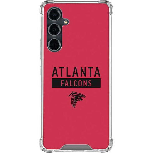 NFL Atlanta Falcons Red Performance Series Galaxy S23 FE Clear Case