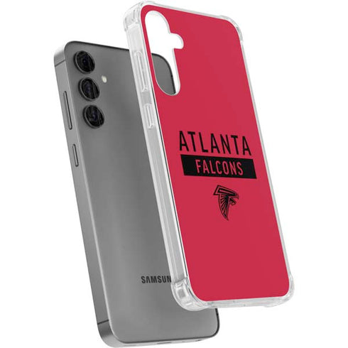 NFL Atlanta Falcons Red Performance Series Galaxy S24 Plus Clear Case