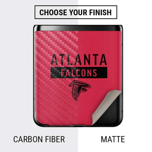 NFL Atlanta Falcons Red Performance Series Galaxy Z Flip Skin