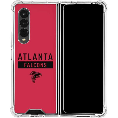 NFL Atlanta Falcons Red Performance Series Galaxy Z Fold4 5G Clear Case
