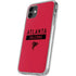 NFL Atlanta Falcons Red Performance Series iPhone 11 Clear Case