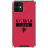 NFL Atlanta Falcons Red Performance Series iPhone 12 Clear Case