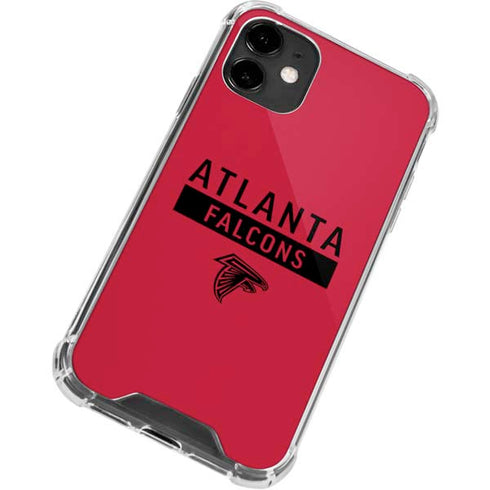 NFL Atlanta Falcons Red Performance Series iPhone 12 Clear Case