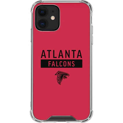 NFL Atlanta Falcons Red Performance Series iPhone 12 Mini Clear Case