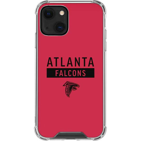 NFL Atlanta Falcons Red Performance Series iPhone 14 Clear Case
