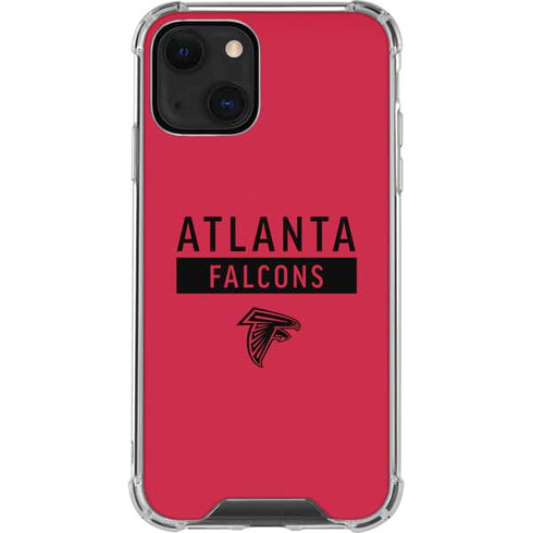 NFL Atlanta Falcons Red Performance Series iPhone 14 Plus Clear Case