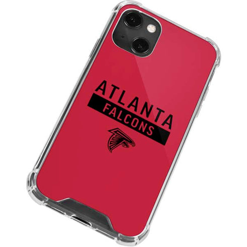 NFL Atlanta Falcons Red Performance Series iPhone 15 Plus Clear Case