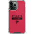 NFL Atlanta Falcons Red Performance Series iPhone 14 Pro Max Clear Case
