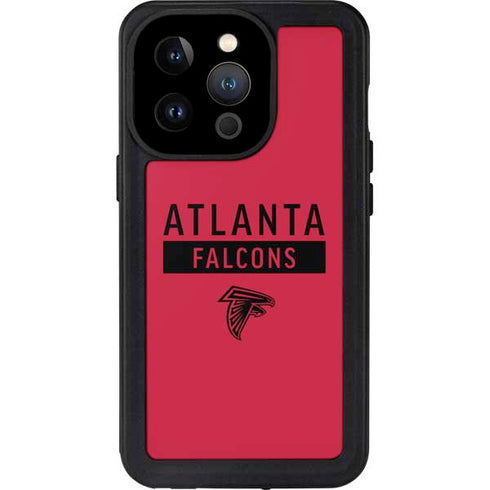 NFL Atlanta Falcons Red Performance Series iPhone 14 Pro Waterproof Case