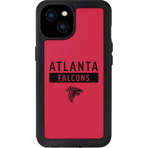 NFL Atlanta Falcons Red Performance Series iPhone 15 Plus Waterproof Case