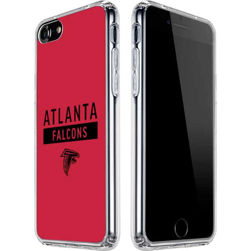 NFL Atlanta Falcons Red Performance Series iPhone SE (2nd & 3rd Gen) Clear Case